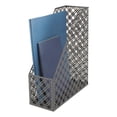 thumbnail image 3 of Realspace® Streya Cut-Metal Magazine File Holder, 12"H x 4"W x 9-7/8"D, Gray, 3 of 6