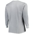 thumbnail image 3 of Men's Heather Gray New England Patriots Big & Tall Waffle-Knit Thermal Long Sleeve T-Shirt, 3 of 3