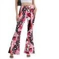 thumbnail image 4 of Printemps Été Europe et États-Unis Pantalon Évasé vintage Imprimé Mode, 4 of 6