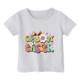 thumbnail image 4 of PMVFHDE Hauts Mignons pour Filles, T-shirt Graphique pour Filles, T-Shirts d'Été pour Filles, T-Shirts Originaux pour Filles, T-Shirts Graphiques Mignons de Pâques pour Enfants, Col Rond, Manches Courtes, T-shirt Décontracté d'Été Blanc, 3-4 Ans, 4 of 4