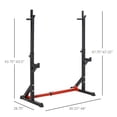 thumbnail image 2 of CoSoTower Barre d'Haltère Réglable en Acier avec Hauteur et Base, Support pour Squats et Banc, 2 of 7