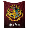 thumbnail image 1 of Manta SANMU de franela suave con el logotipo de Hogwarts de anime, 300 g, 1 of 5