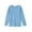 Light Blue, variant on Arshiner Boys Long Sleeve Shirts Crewneck Casual Tshirts Solid Tees Tops with Chest Pocket for Kids 5-12 Years