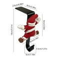 thumbnail image 2 of Konghyp Decorative Hook, Christmas Stocking Hook, No Damage Holiday Hook, Festive Fireplace Decoration, Durable Alloy Design, J-shaped Holiday Ornament Holder, 2 of 6