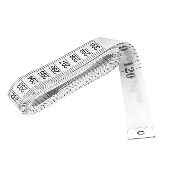 GJX 118in/300cm DIY Tailor's Clothing Measuring Tape Flexible Measuring Tape for Body Inscribed with Inch Units,International Units