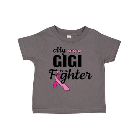 

Inktastic Breast Cancer Awareness My Gigi is a Fighter Gift Toddler Boy or Toddler Girl T-Shirt