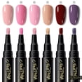 thumbnail image 4 of 6-Piece Gel Nail Polish Pen Set, 3-in-1 UV LED Nail Art Markers with Precision Tip, One-Step Gel Manicure Pens for DIY Nail Designs, 4 of 5