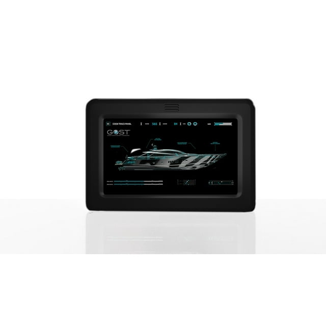 GOST Boat Security System Monitor GAP-TSK5-Black Touch Screen; 5 Inch Screen; 480 x 272 Resolution; Piano Black; 9 To 15 Input Volt