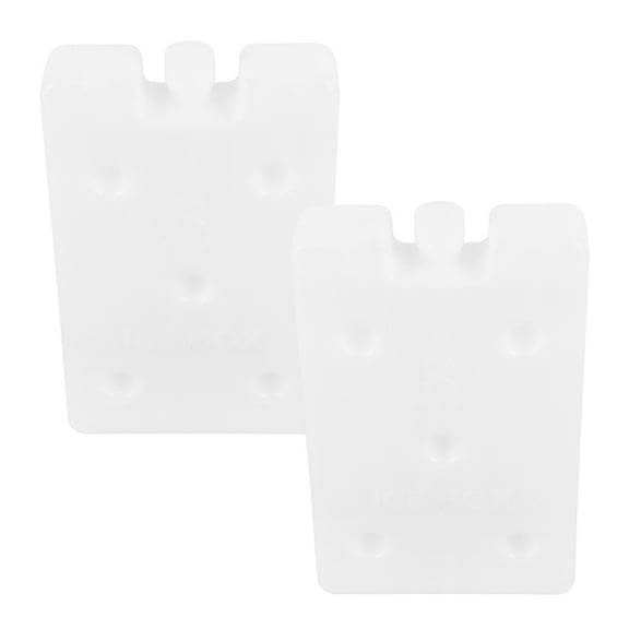 YSNOOWE 2Pcs Reusable Ice Packs For Coolers White Rubber PE Rectangular Cooling