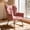 Pink, variant on LOGYAT Nursery Rocking Chair, Upholstered Glider Rocker, 440 Lb Capacity Safety Anti Tip Design, High Backrest Deep Seat Padded Cotton for Bedroom Living Room,Gray