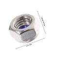 thumbnail image 2 of Raindrops 20Set Lock Nut Stainless Steel Nylon Lock Nuts Prevent Loosening for DIY Users, 2 of 6