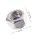 thumbnail image 2 of unbranded 20Ud Tuercas De Seguridad Con Inserto De Nylon Acero Inoxidable Para Uso Color Plateado, 2 of 6