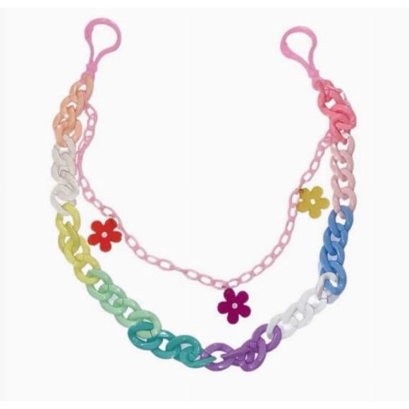 Hip Hop Pants Chain Detachable Rainbow Links Punk Style For Men And Women Parties Waist Chain For Jeans Skirts Backpacks