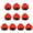 Strawberry slices, variant on Yihuala 10 Pcs Artificial Pineapple/Watermelon/Peach/Strawberry Slices Blocks Simulation Fake Fruit Model Photography Props for Party Kitchen Wedding Decoration Cognitive