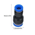 thumbnail image 2 of RUNROTOO 10Pack Black Quick Connect Fittings for Air Pipe Connectors with Tool Free Installation, 2 of 5
