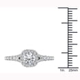thumbnail image 4 of 1 Carat T.W. Diamond Single Halo 14kt White Gold Engagement Ring, 4 of 4