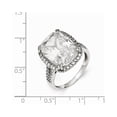 thumbnail image 2 of Sterling Silver Cubic Zirconia Square Ring - Size 6, 2 of 2
