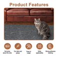 thumbnail image 4 of Alfombrilla autoadhesiva para rascar gatos, 200 x 30 cm, recortable, protección contra arañazos, para puertas de muebles de sofá, para evitar arañazos de gatos y proteger alfombras y paredes (gris, 4 of 7
