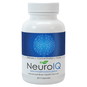 NeuroIQ Nootropic Brain Health Supplement For Memory, Concentration, and Focus 60 capsule