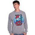 thumbnail image 3 of Airbrushed Cartoon Your on Smurf Turf Men Big & Tall Long Sleeve Tee Brisco Brands 2X, 3 of 5