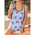 thumbnail image 4 of Avidlove Womens Pajamas Sets Soft Tank Top and Shorts Set Sleeveless Racerback Cami Sleepwear 2 Piece Summer Nightwear, 4 of 6