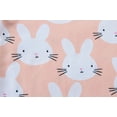 thumbnail image 7 of POPTEM Toddler Girls Bunny Pajamas Short Sleeve 2-Pieces Sleepwear Sets Orange 2T, 7 of 7