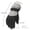 Grey, variant on Hontri Gloves Mittens in Clearance, Kids Winter Gloves Snow Windproof Mittens Outdoor Sports Skiing Age 6-11 Years, Female Black One Size