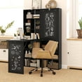 thumbnail image 2 of HOMCOM Convertible Desk with Blackboard & Shelf Multi-Function Table, Black, 2 of 10