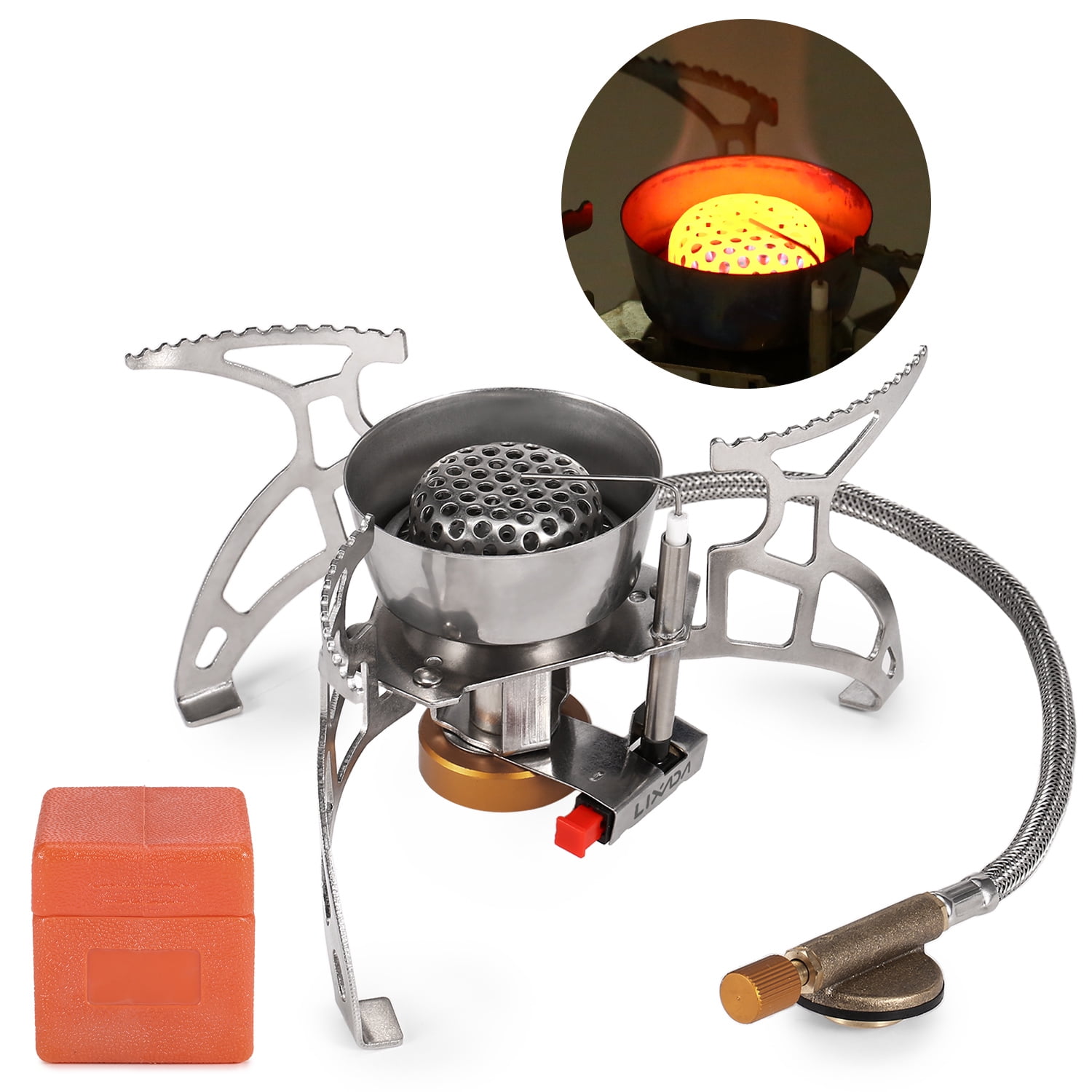 Lixada Foldable Camping Gas Windproof Piezo Ignition Backpacking Outdoor  Portable Cooking - Walmart.com