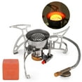 thumbnail image 1 of Lixada Foldable Camping Gas Windproof Piezo Ignition Backpacking Outdoor Portable Cooking, 1 of 7