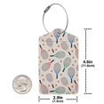 thumbnail image 4 of Fuzoiu Cute Tennis Racket Print Premium Leather Luggage Tag,Travel Accessory,Luggage Tag for Suitcase Baggage Handbag Travel Bag,Name Card & Privacy Cover-2 PCS, 4 of 5