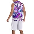 thumbnail image 5 of Gaeub Flying Butterflies Men's Mesh Basketball Jersey, Quick-Drying Sleeveless Top S-4XL, Loose Muscle Tank Top -Large, 5 of 9