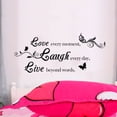 thumbnail image 5 of Uxcell Home Laugh Pattern Removable DIY Wall Decoration Art Sticker Decal 31.5" x 15.74", 5 of 7