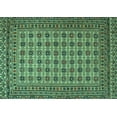 thumbnail image 1 of Ahgly Company Machine Washable Indoor Rectangle Southwestern Turquoise Blue Country Area Rugs, 2' x 3', 1 of 4
