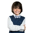 thumbnail image 3 of Boys Blue Pre-Tied Bowtie, Stripes, 1 to 10 years, 3 of 3