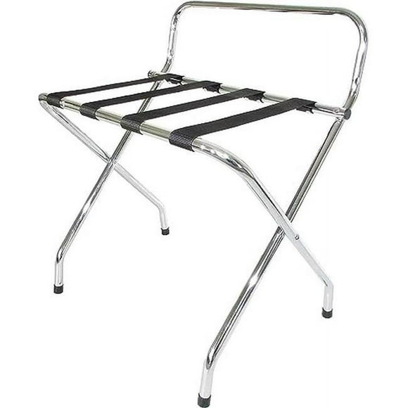 USTECH Portaequipajes DIY en X con Correas de Nailon y Respaldo Alto / Portaequipajes Duradero para Habitación, Recámara y Entrada / Soporte Resistente y Plegable para Maletas