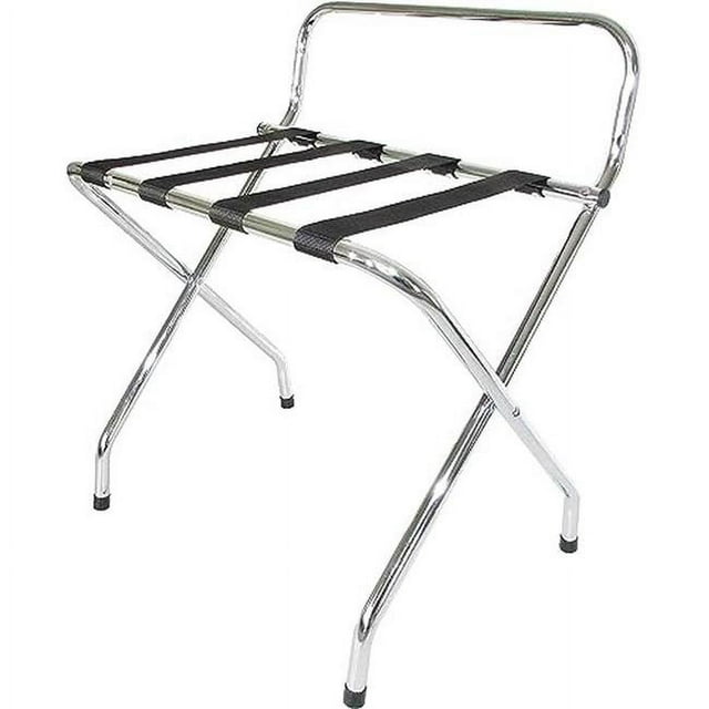 USTECH Portaequipajes DIY en X con Correas de Nailon y Respaldo Alto / Portaequipajes Duradero para Habitación, Recámara y Entrada / Soporte Resistente y Plegable para Maletas