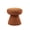 Brown Mix + Engineered Wood + Fabric + Contemporary, variant on Green Finish 1pc Round Top Accent Stool Teddy Fabric Pedestal Base Mushroom Shape Design Contemporary Primary Living Room
