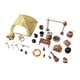 thumbnail image 1 of Kit de tienda de campaña en miniatura a escala 1/64, simulación de resina, coleccionables, pintados en miniatura para diseño de escenas en miniatura,, 1 of 7