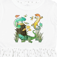 thumbnail image 4 of Inktastic Cute Lizards Hanging out Girls Toddler Dress, 4 of 5