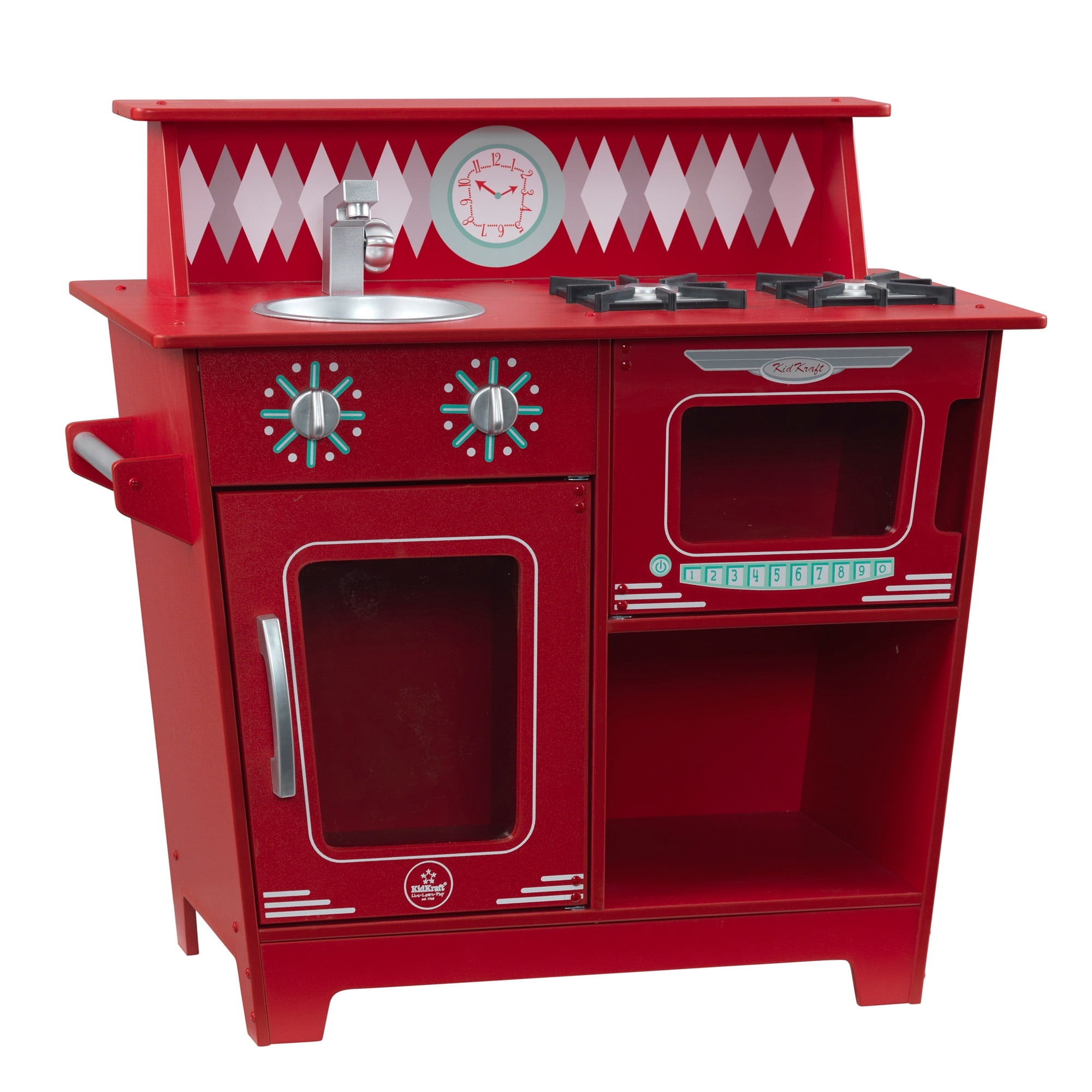 kidkraft kitchen red