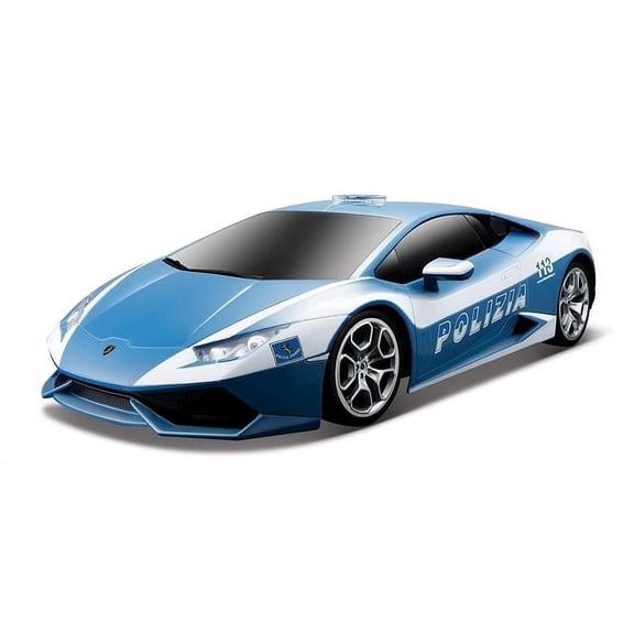 Police Car Lamborghini Birthday Edible Image Cake Topper For Half Sheet Cake By TNCT