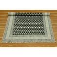thumbnail image 4 of Casavani Handmade Black Cotton Dhurrie Hallway & Kitchen Runner Area Rug Outdoor Kilim 4x20 feet, 4 of 5