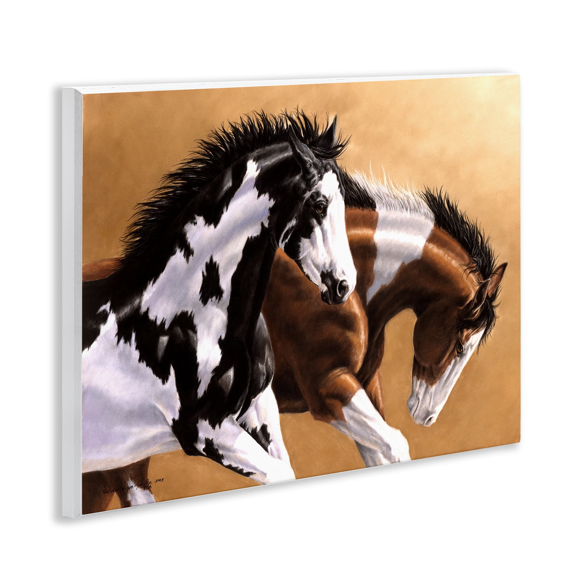 Stupell Industries Wild & Free Mares Animals & Insects Painting Unframed Art Print Wall Art, 14 x 11