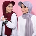 thumbnail image 3 of YooGuoGuo Muslim Hijab for Women Baseball Cap & Scarf 2-in-1 Head Scarf Wrap Shawl Head Covering Turban Hat Beanie, 3 of 6