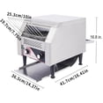 thumbnail image 4 of NSF Conveyor Toaster 300 Slices/Hour, Commercial Bread Toaster Bagel Toaster for Restaurant, 1700W Stainless Steel Toaster Oven for Restaurant,Buffets,House Use, 4 of 10