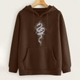 thumbnail image 4 of Sudadera estampada con capucha retro de manga larga suelta divertida vintage para mujer con mangas caídas en los hombros Pompotops  gfhjh7371, 4 of 7