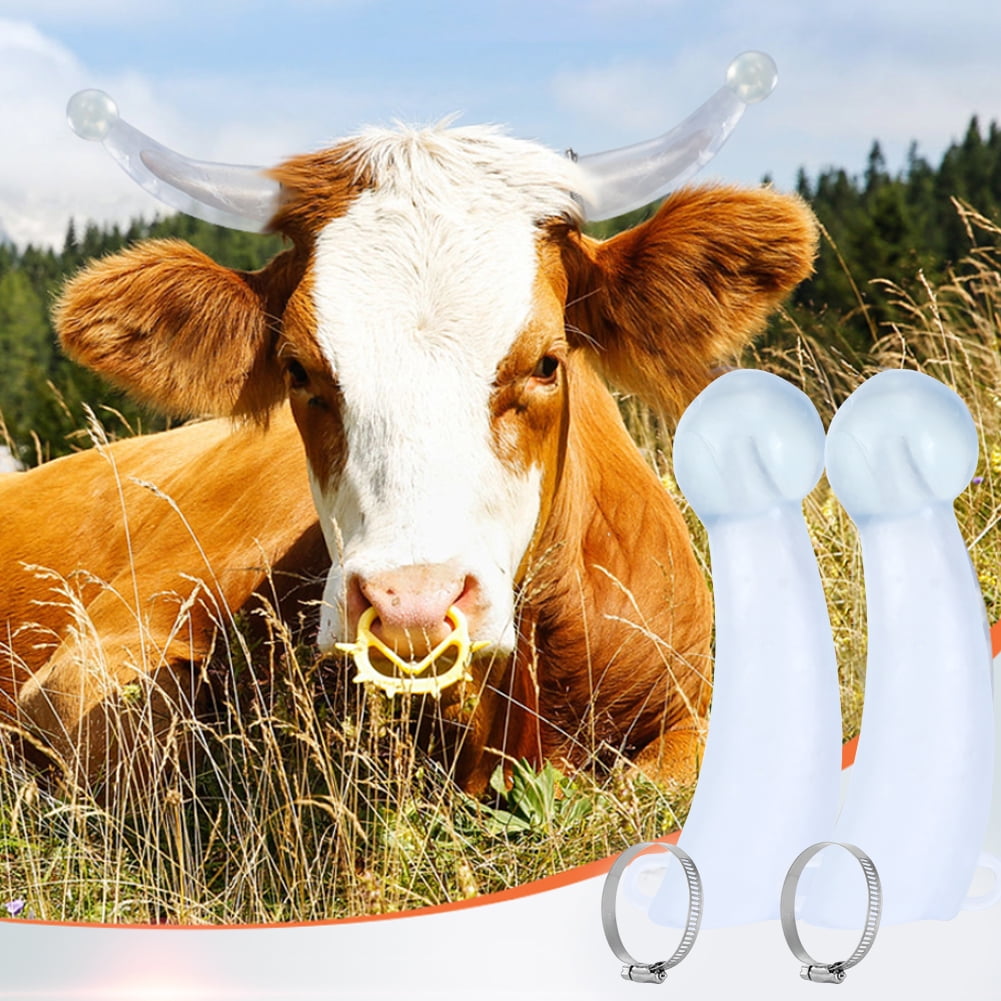 Ccdes Silicone Calf Cattle Bull Cow Horn Antifight Protective Cover Protector Farm Accessory