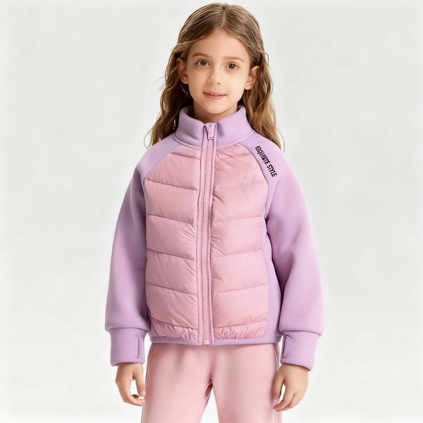 Cowsor Kids Winter Coats with Hooded Light Puffer Coat Warm Padded Jacket for Boys Girls Toddler