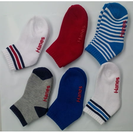 Hanes Toddler Boys' Ankle Socks, 6-Pack - Best Baby & Toddler Hanes Toddler Boys' Ankle Socks, ... - Hanes Toddler Boys' Ankle Socks, 6-Pack - Best Baby & Toddler